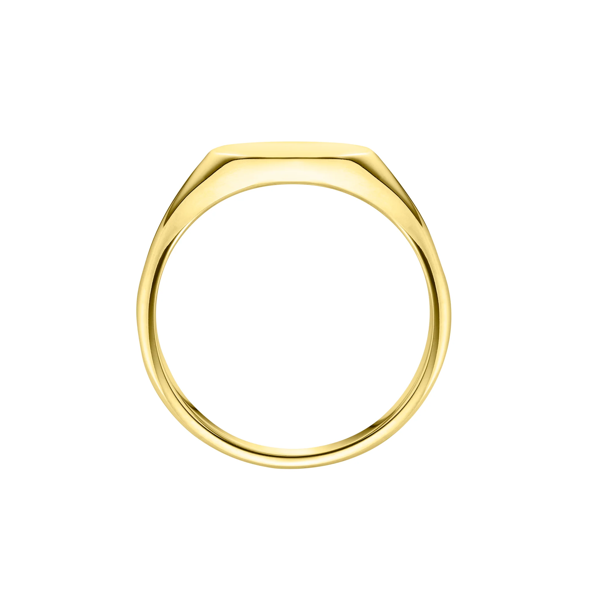 Heavy Elongated Oval Signet Ring | Ladies - Image 2