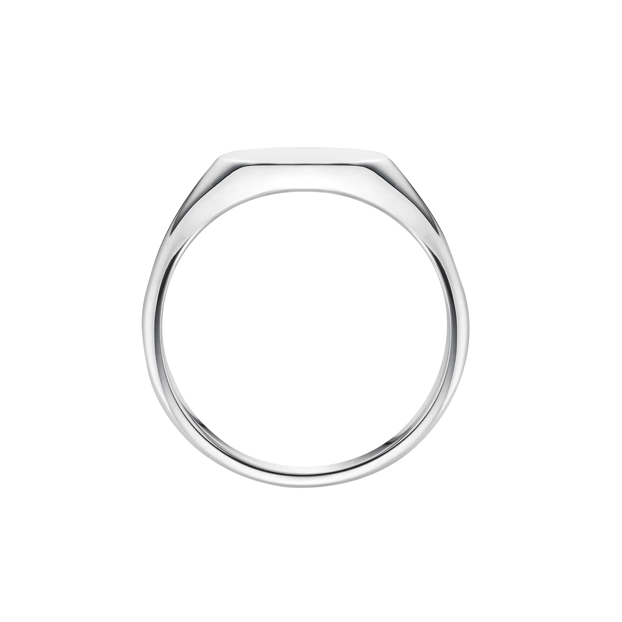 Heavy Elongated Oval Signet Ring | Ladies - Image 5