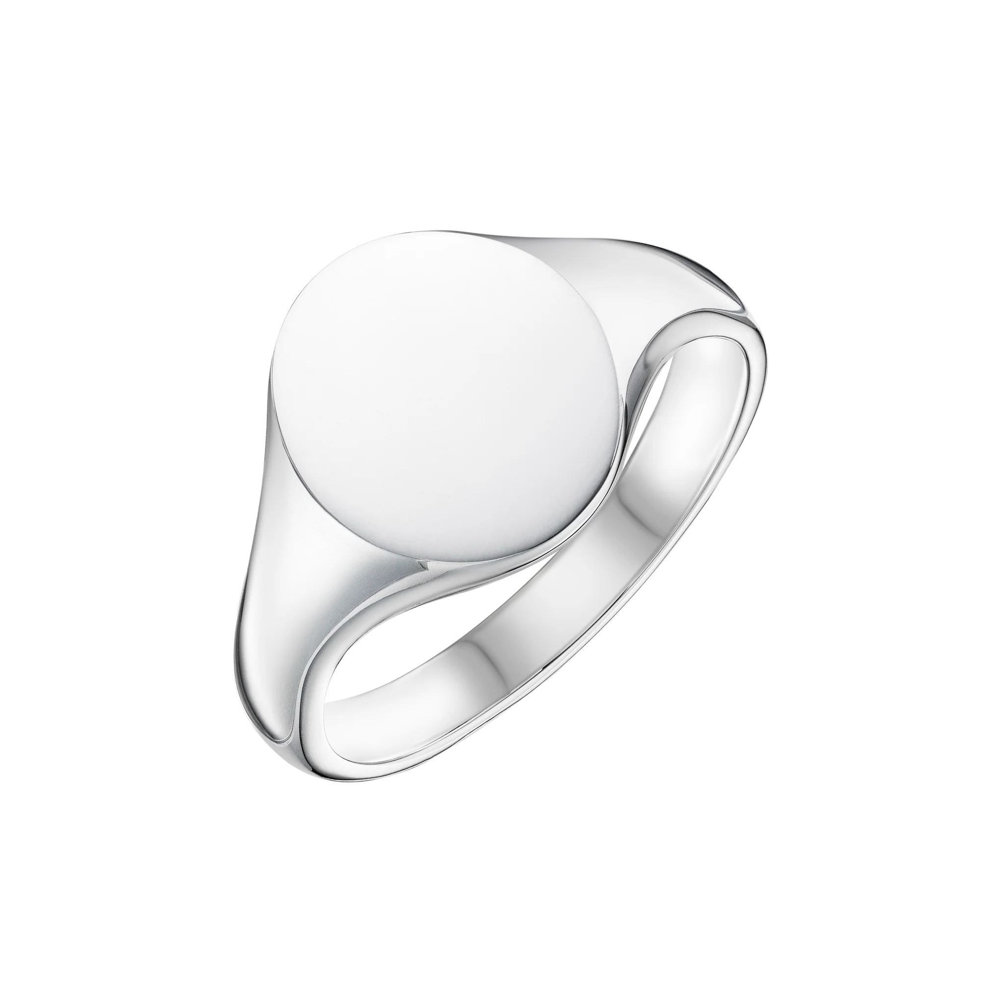 Heavy Elongated Oval Signet Ring | Ladies - Image 6