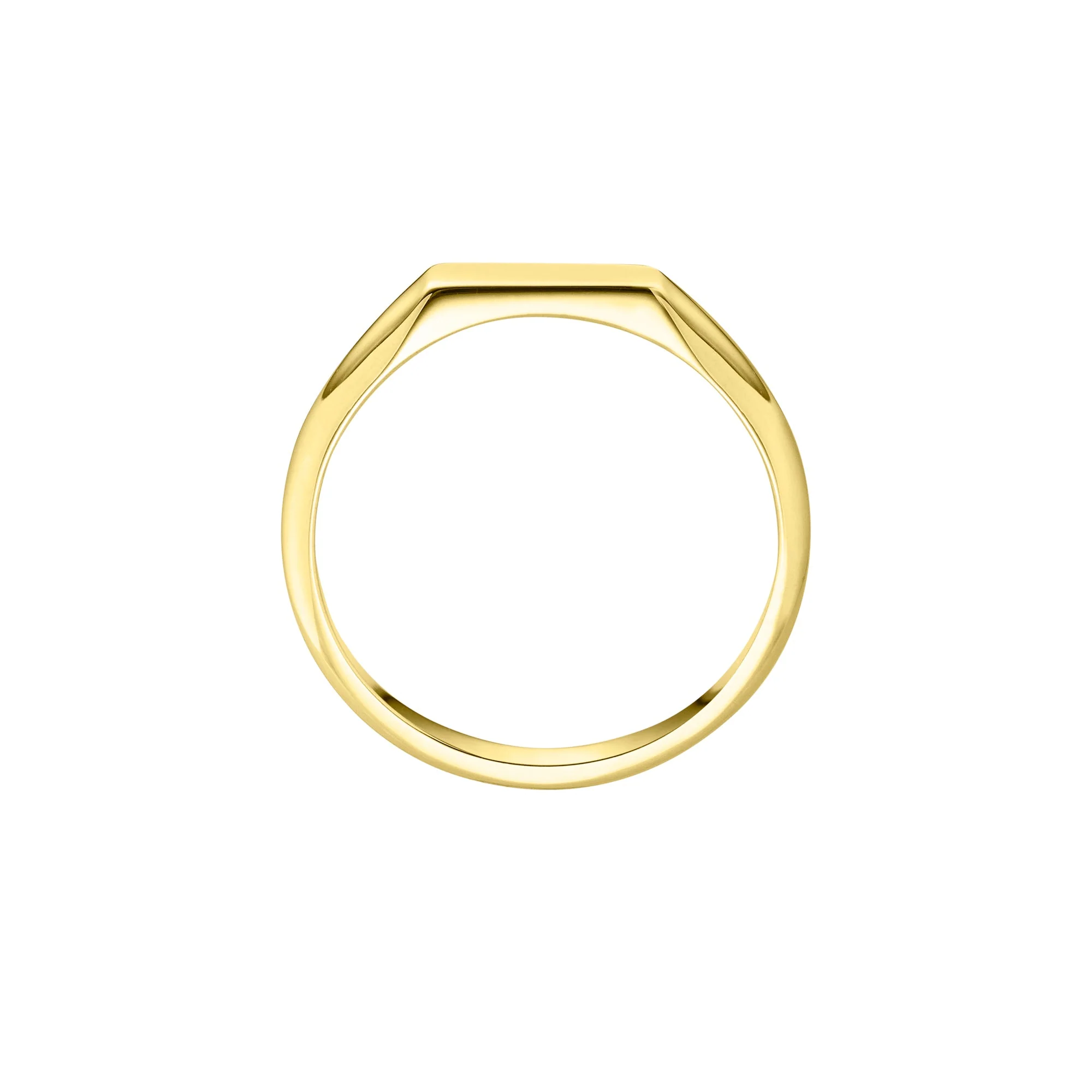 Fine East-West Rectangle Signet Ring | Gents - Image 2