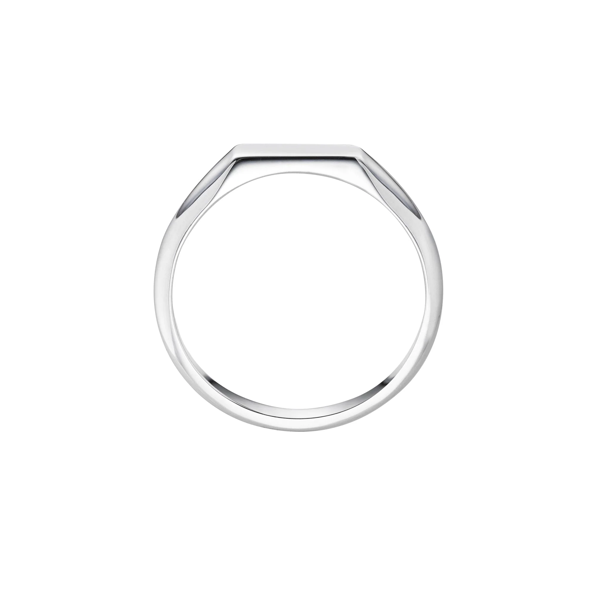 Fine East-West Rectangle Signet Ring | Gents - Image 5