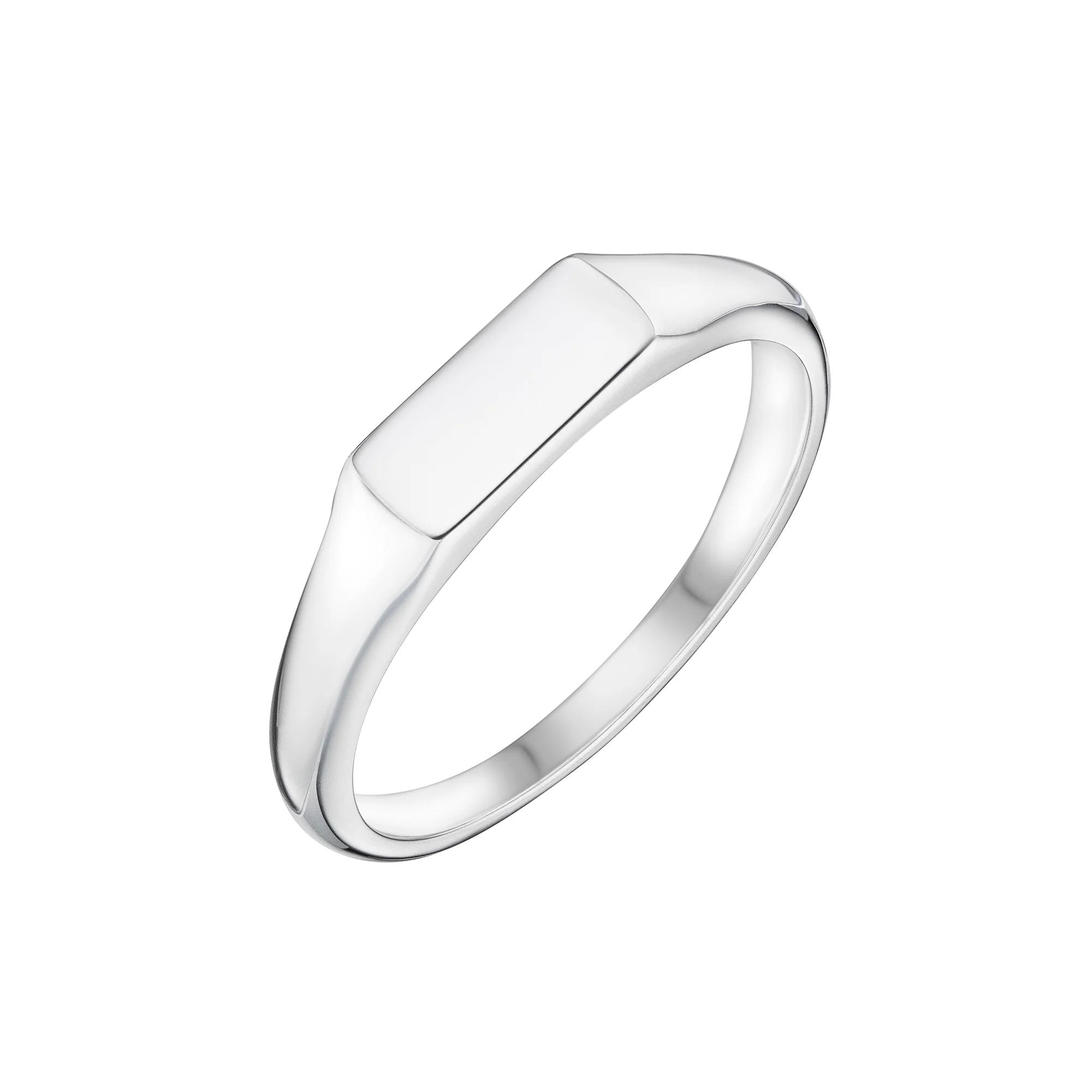 Fine East-West Rectangle Signet Ring | Ladies - Image 4