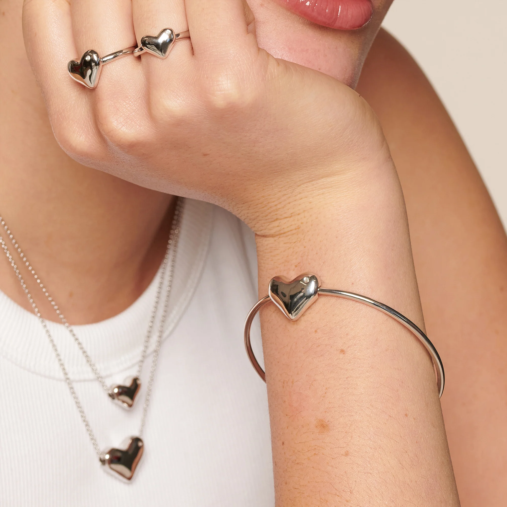 Hot Diamond Heart Desire Ring | Sterling Silver - Image 3