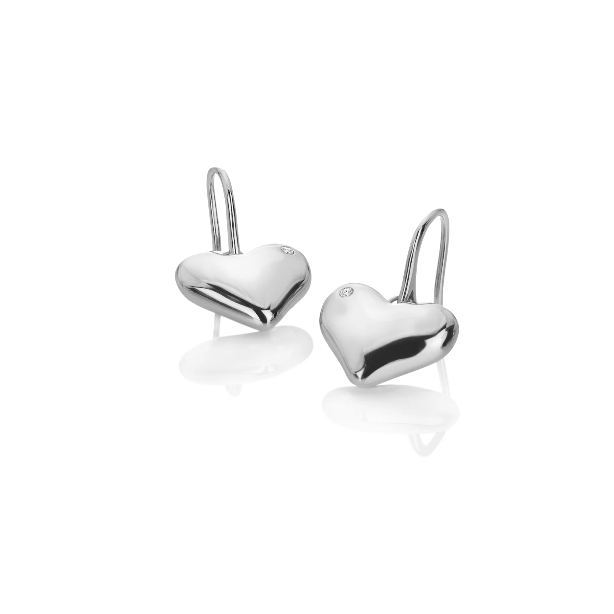 Hot Diamonds Desire Heart Hook Earrings | Sterling Silver - Image 2