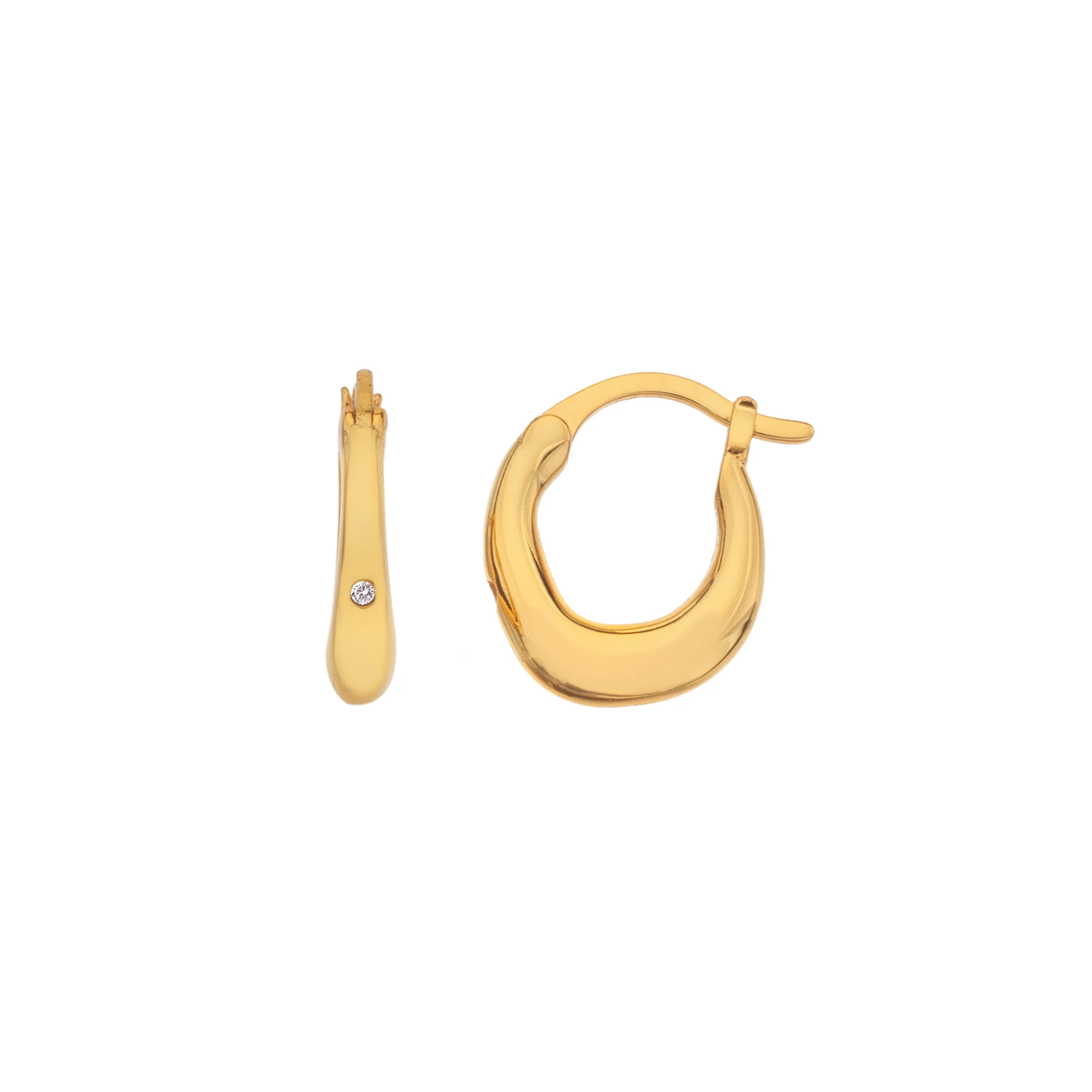 Hot Diamonds HD x Jac Jossa Hoop Earrings | 18K Gold Plated