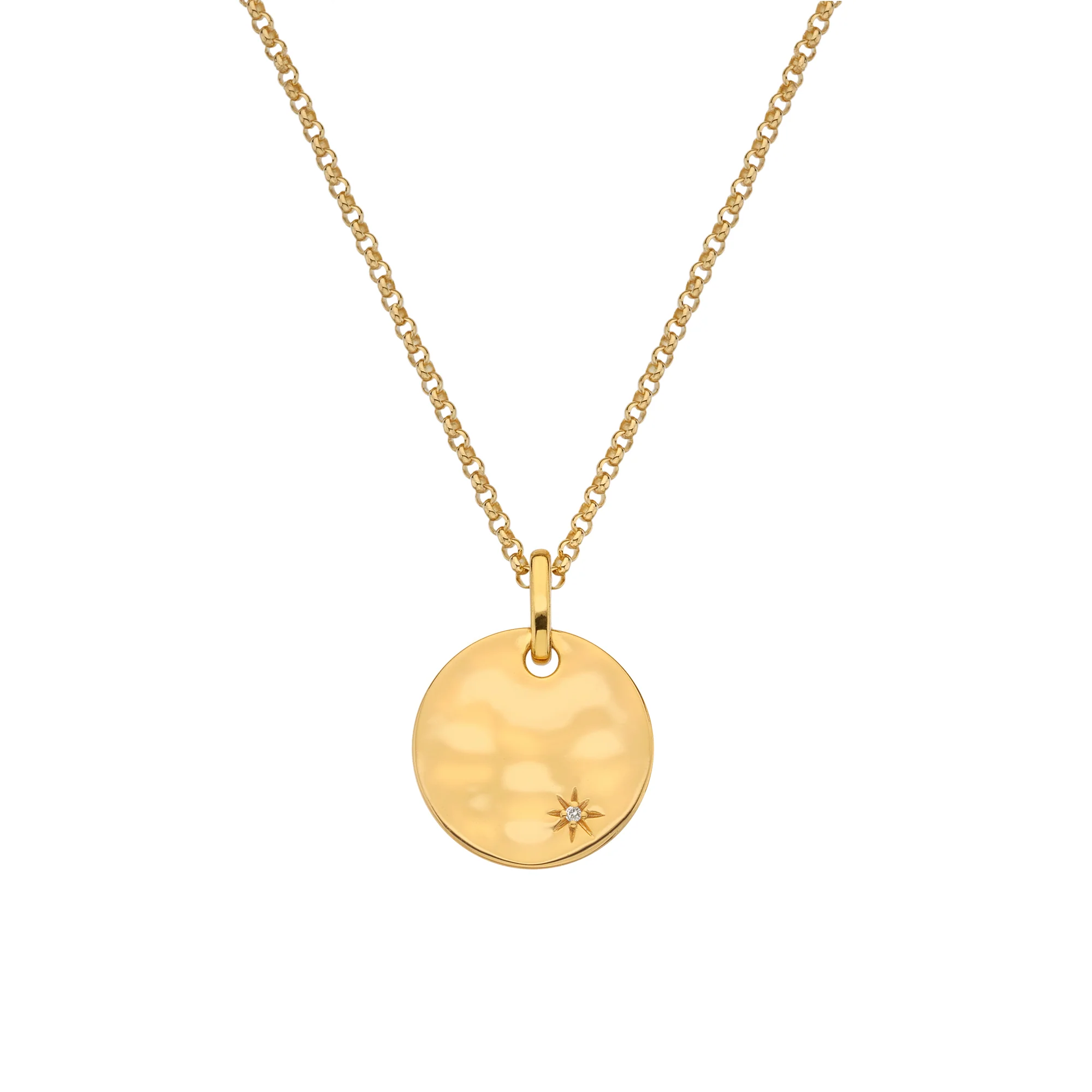Hot Diamonds HD x JJ Lunar Pendant | Sterling Silver & 18K Yellow Gold