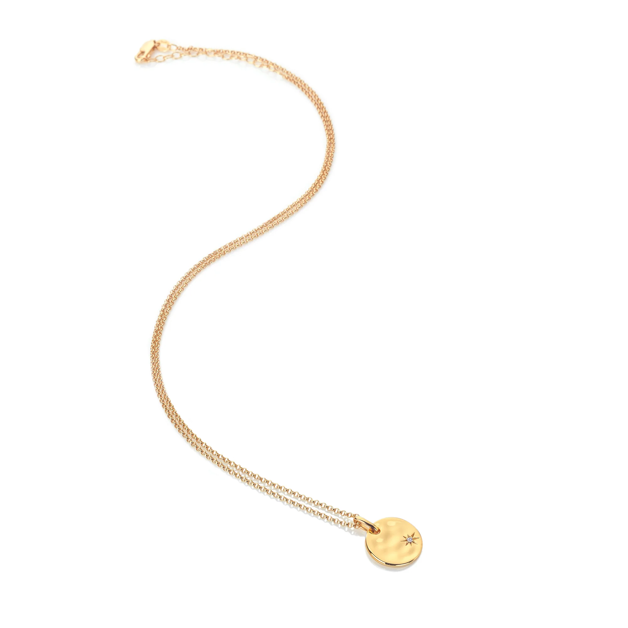 Hot Diamonds HD x JJ Lunar Pendant | Sterling Silver & 18K Yellow Gold - Image 2