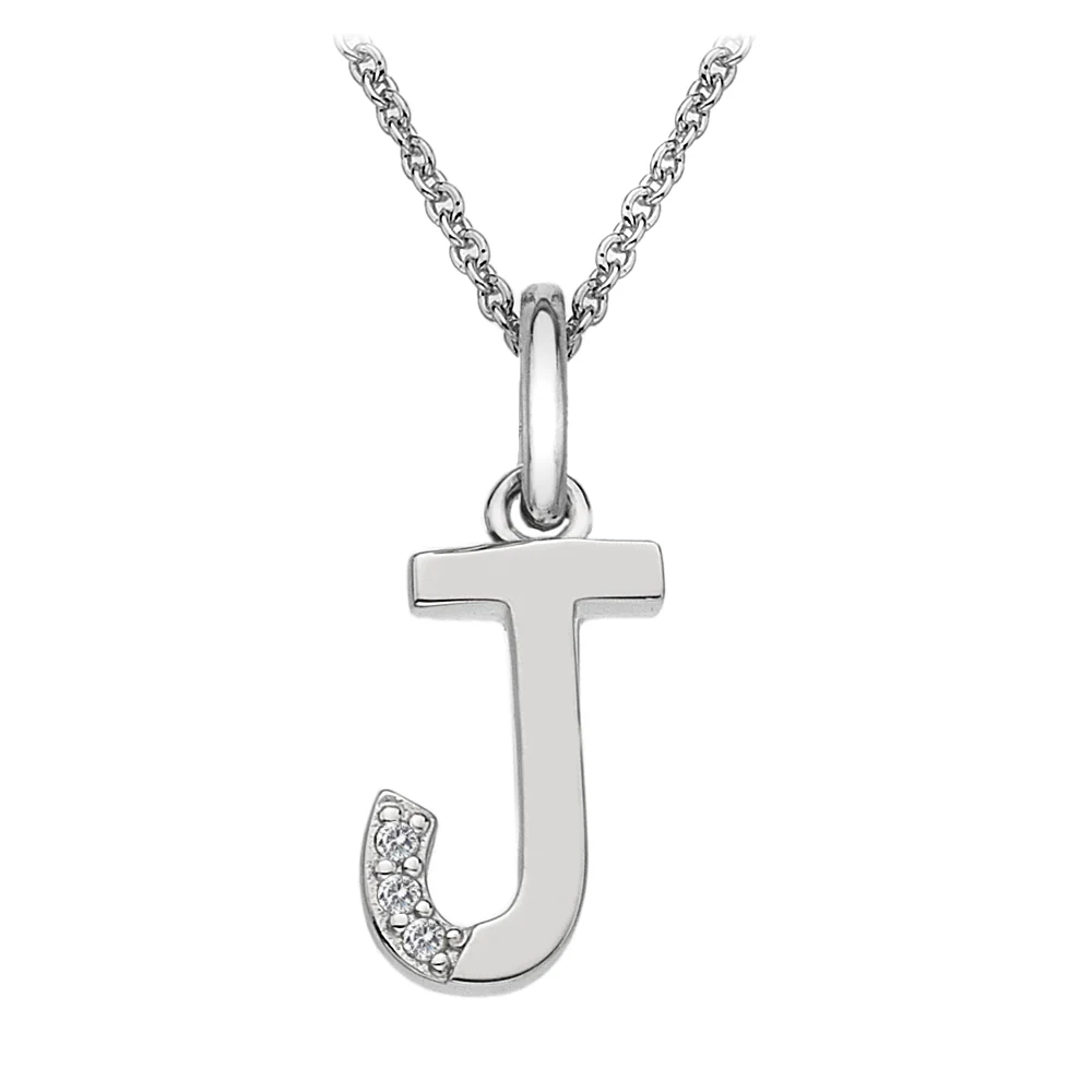 Hot Diamonds Initial Letter Pendants | Sterling Silver - Image 19