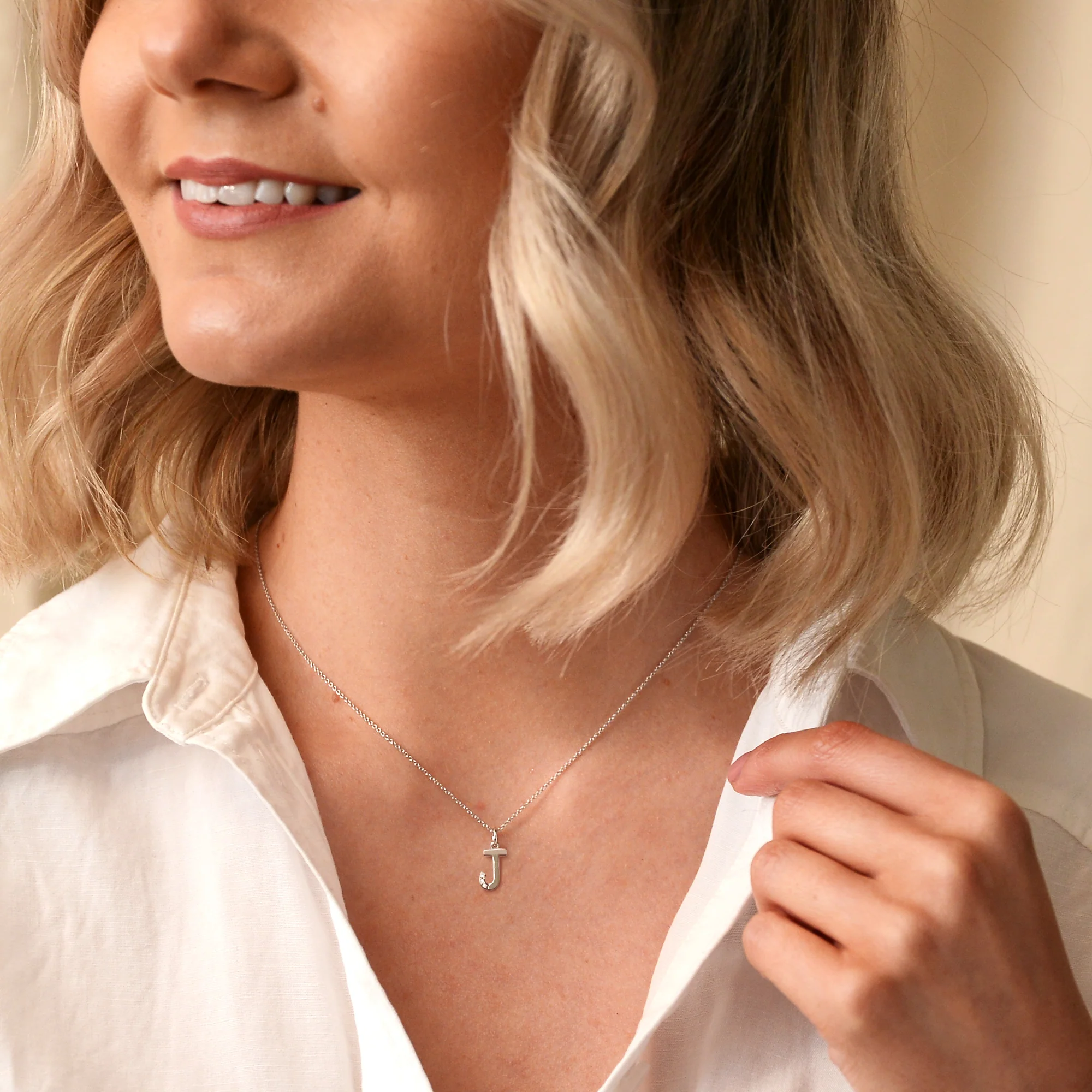 Hot Diamonds Initial Letter Pendants | Sterling Silver - Image 20