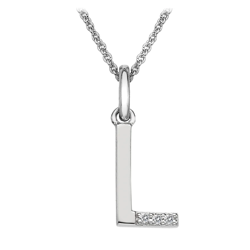 Hot Diamonds Initial Letter Pendants | Sterling Silver - Image 23