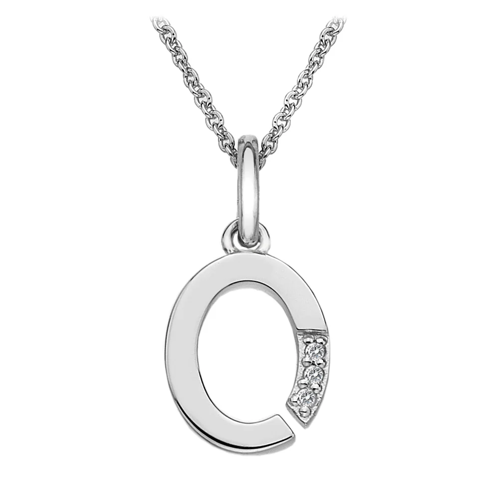 Hot Diamonds Initial Letter Pendants | Sterling Silver - Image 29