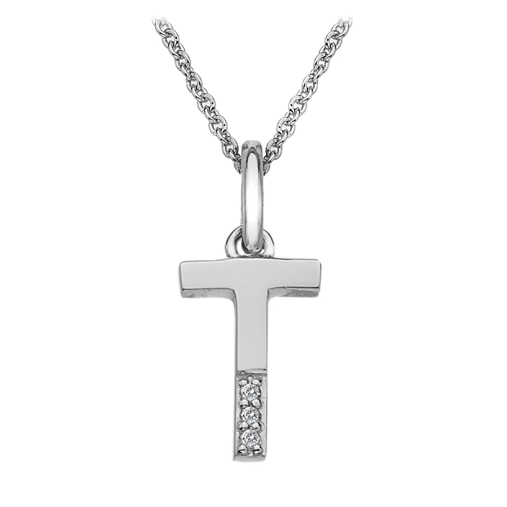 Hot Diamonds Initial Letter Pendants | Sterling Silver - Image 39