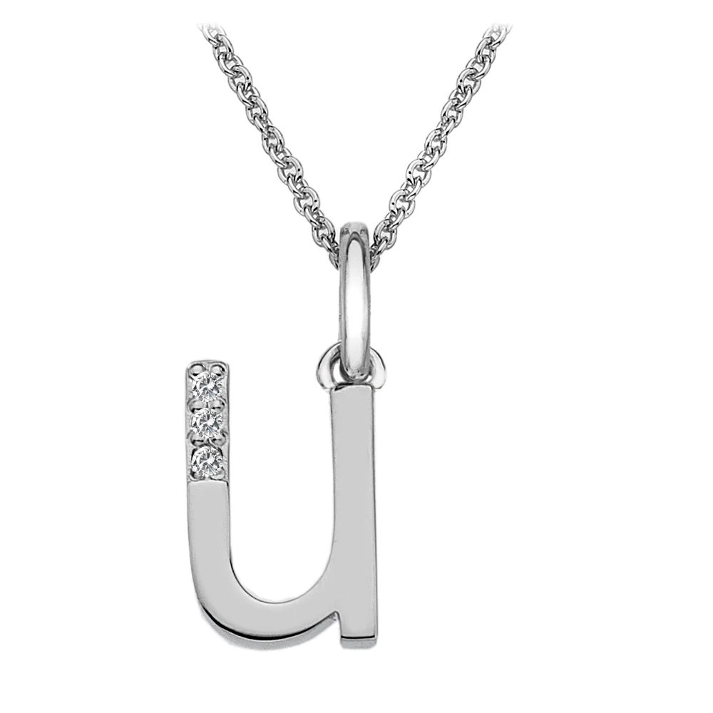 Hot Diamonds Initial Letter Pendants | Sterling Silver - Image 41