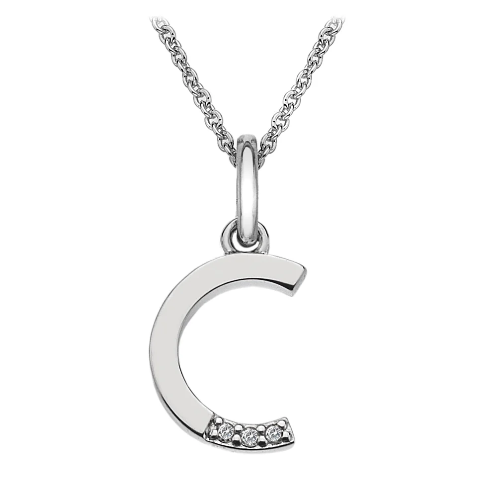Hot Diamonds Initial Letter Pendants | Sterling Silver - Image 5