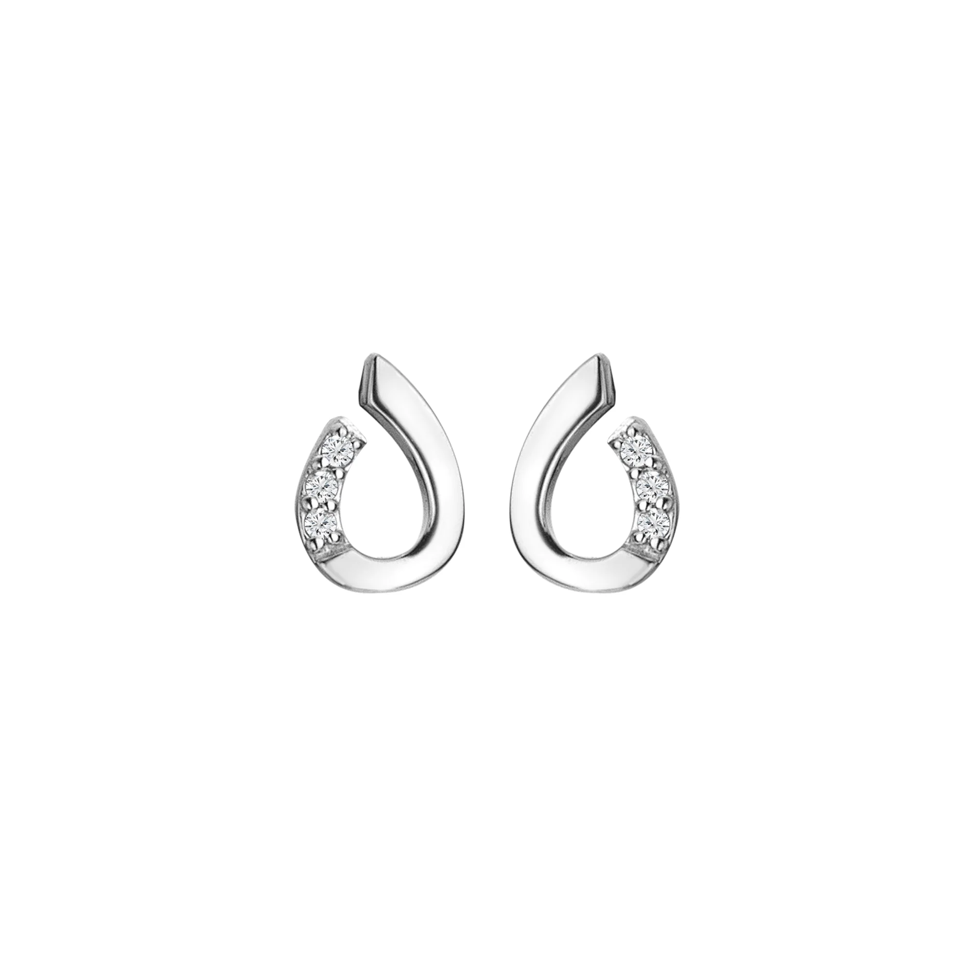 Hot Diamonds Teardrop Earrings | Rhodium Plated Sterling Silver