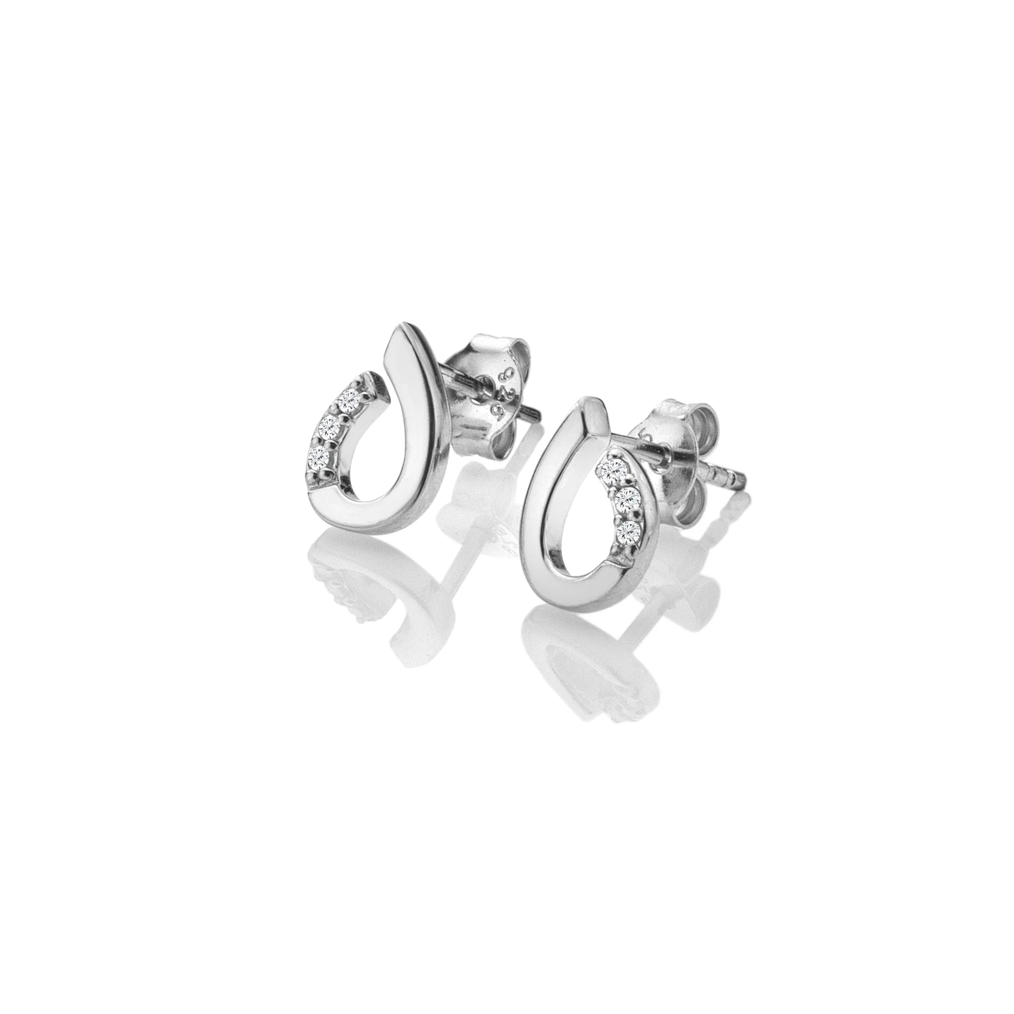 Hot Diamonds Teardrop Earrings | Rhodium Plated Sterling Silver - Image 2