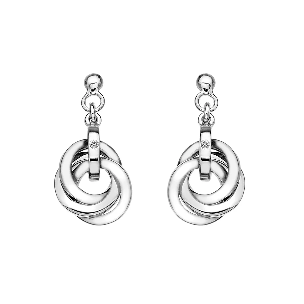 Hot Diamonds Trio Collection Calm Earrings | Sterling Silver