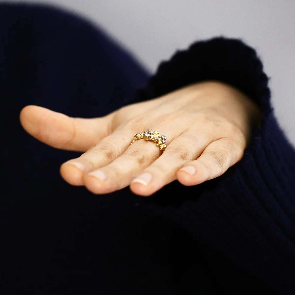 Late Twentieth Century Gilbert Albert Geneve 0.25ct Brilliant Cut Dress Ring | Pre-loved | 18K Yellow Gold - Image 8