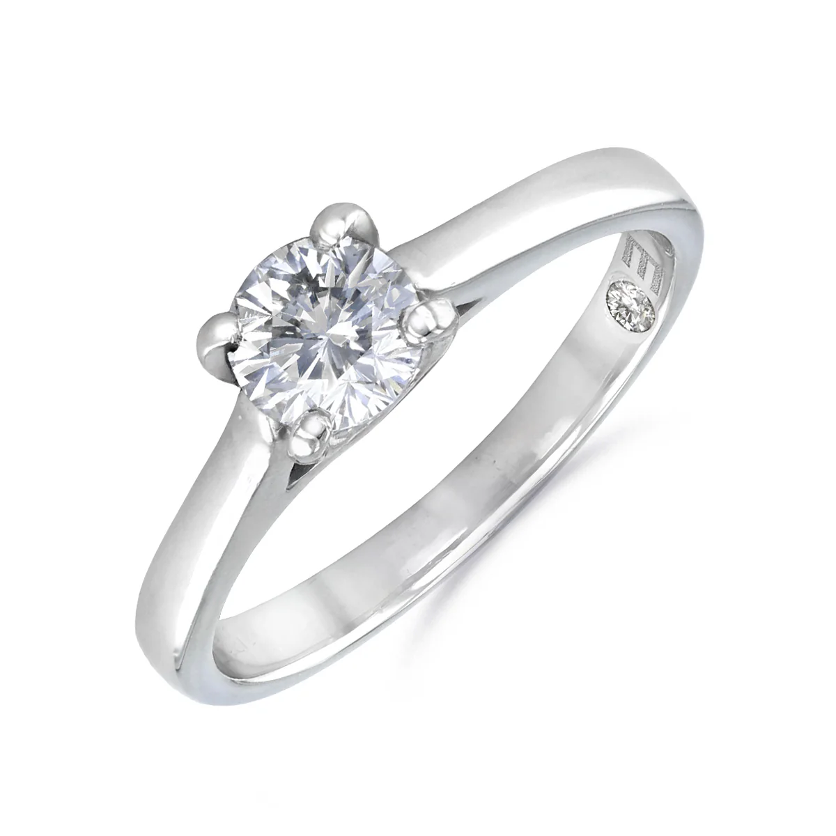 LEO 0.54ct Brilliant Cut Diamond Engagement Ring | Pre-Loved | Platinum