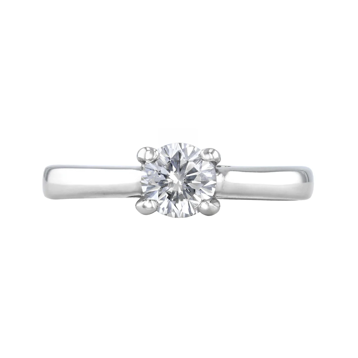 LEO 0.54ct Brilliant Cut Diamond Engagement Ring | Pre-Loved | Platinum - Image 2