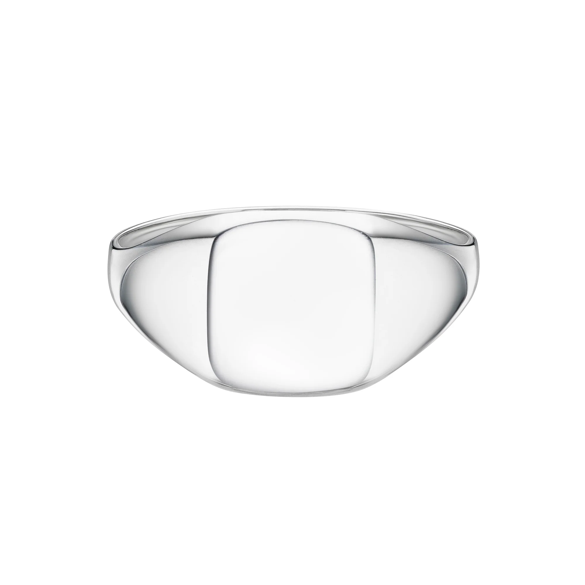 Light Weight Cushion Signet Ring | Ladies - Image 4