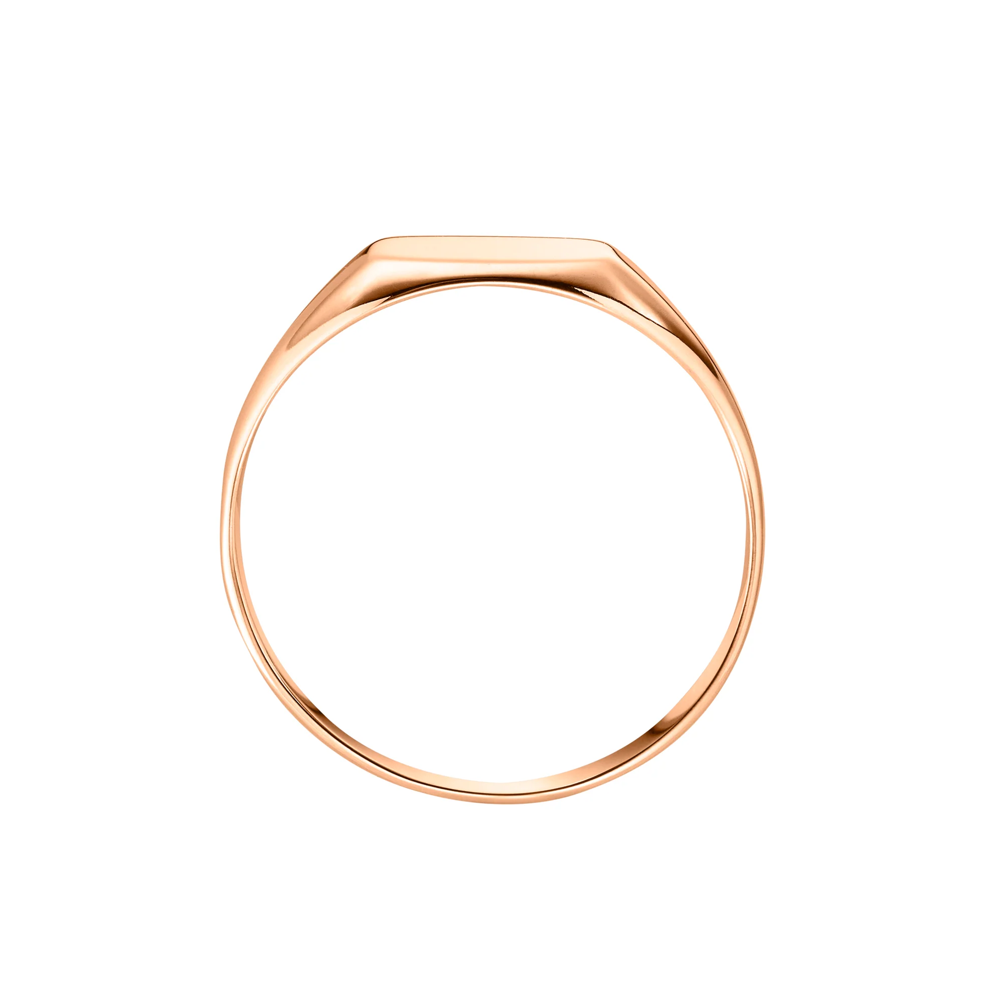 Light Weight Cushion Signet Ring | Ladies - Image 9