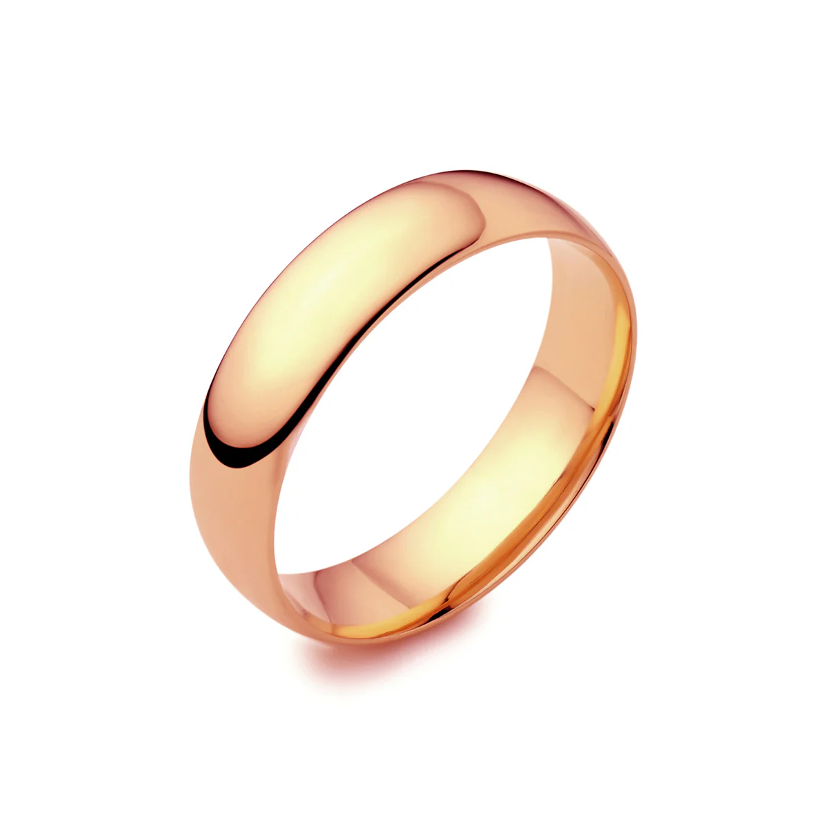 Lisbon Light Court Mens Wedding Ring | 18K Rose Gold