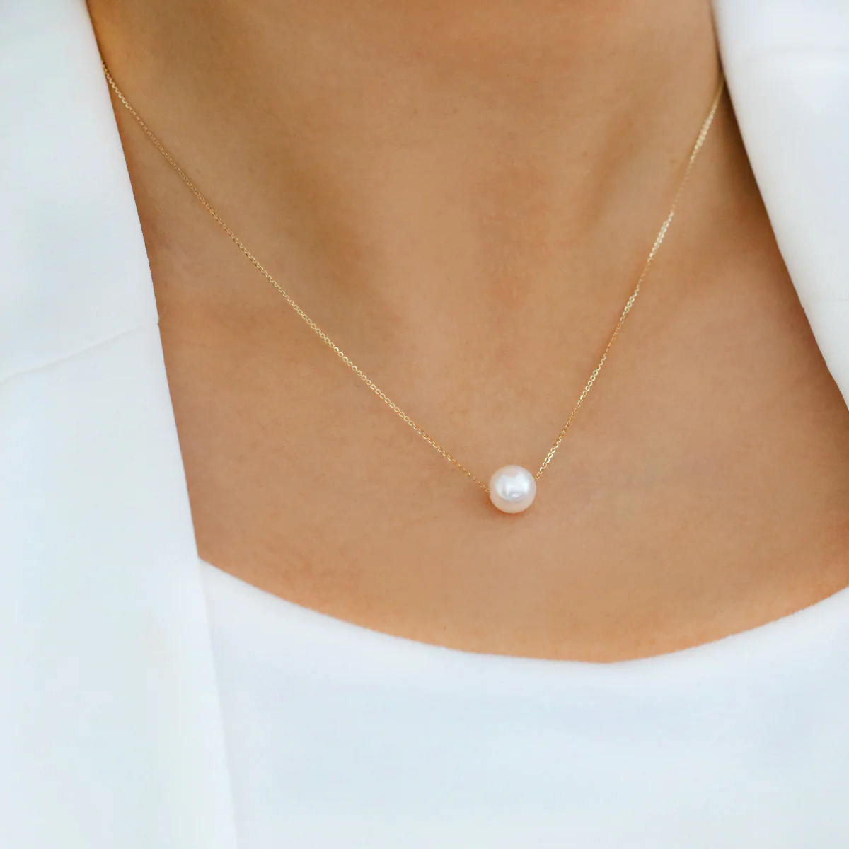 Matt Aminoff Akoya 8.5x9mm Pearl Pendant | 9K Yellow Gold - Image 4