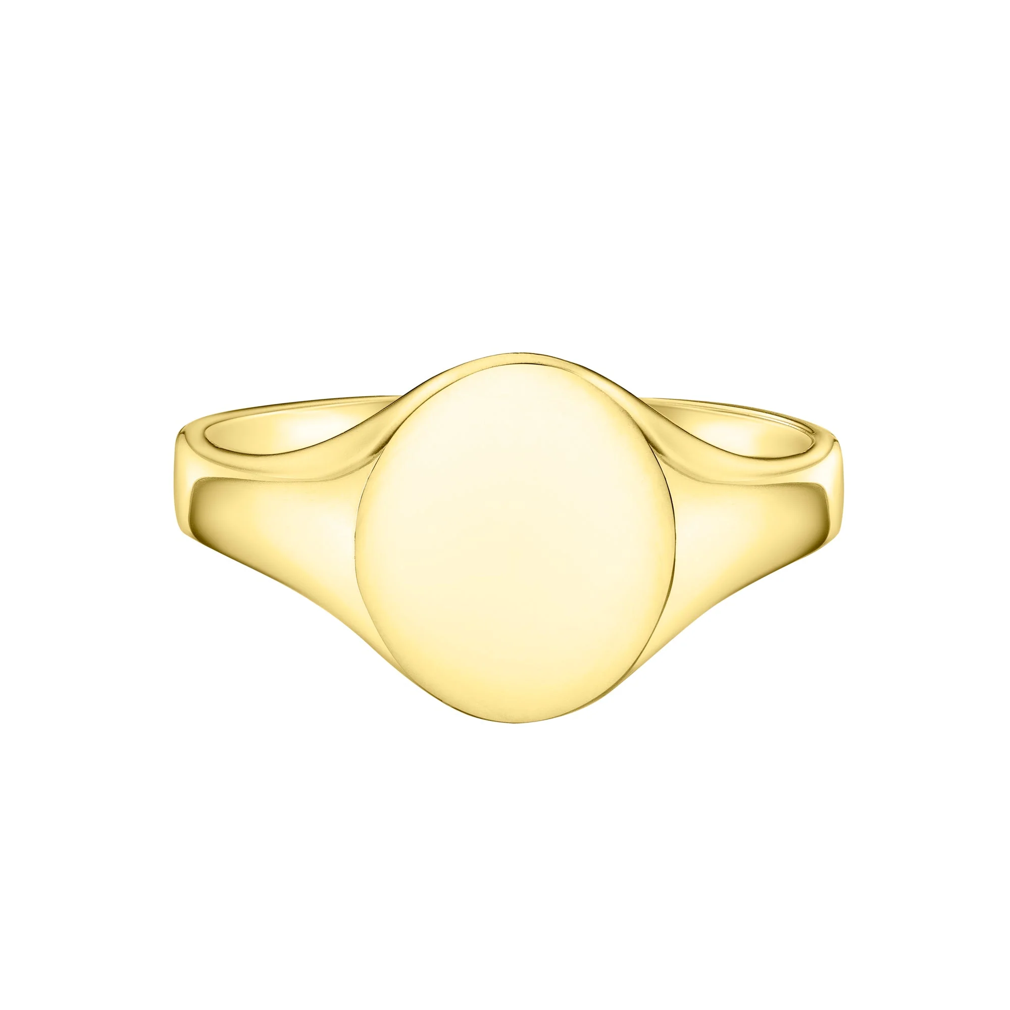 Medium Lightweight Oval Signet Ring | Gents - Image 2