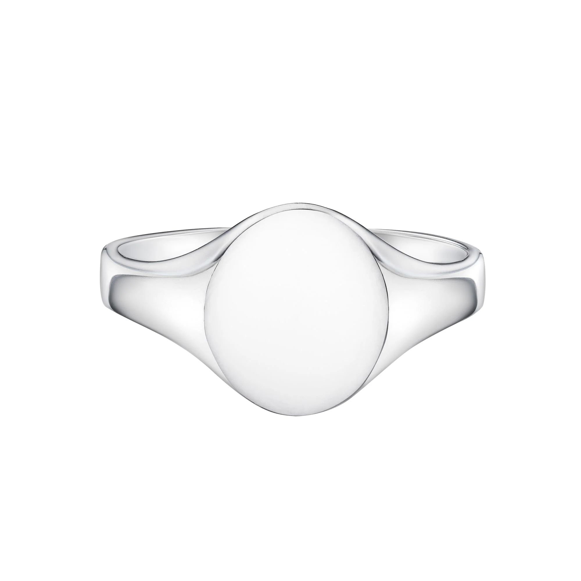 Medium Lightweight Oval Signet Ring | Gents - Image 5