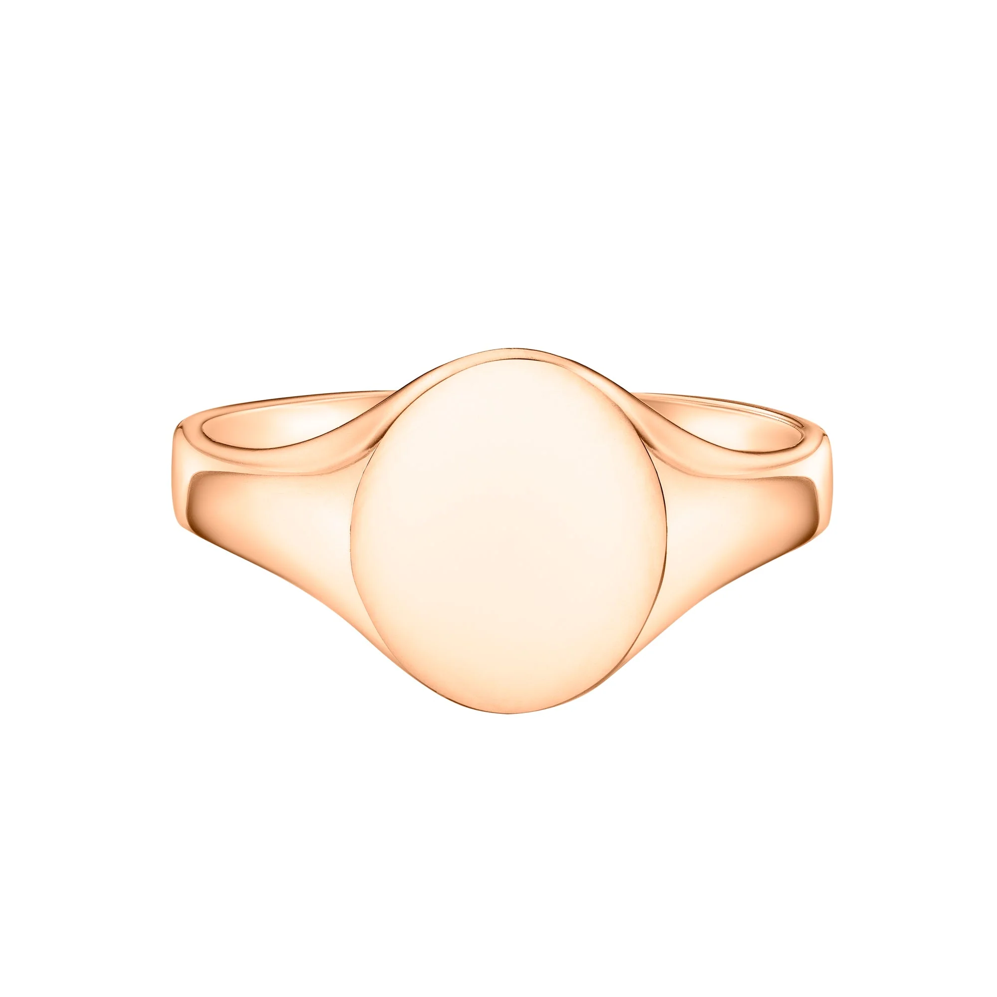 Medium Lightweight Oval Signet Ring | Gents - Image 8