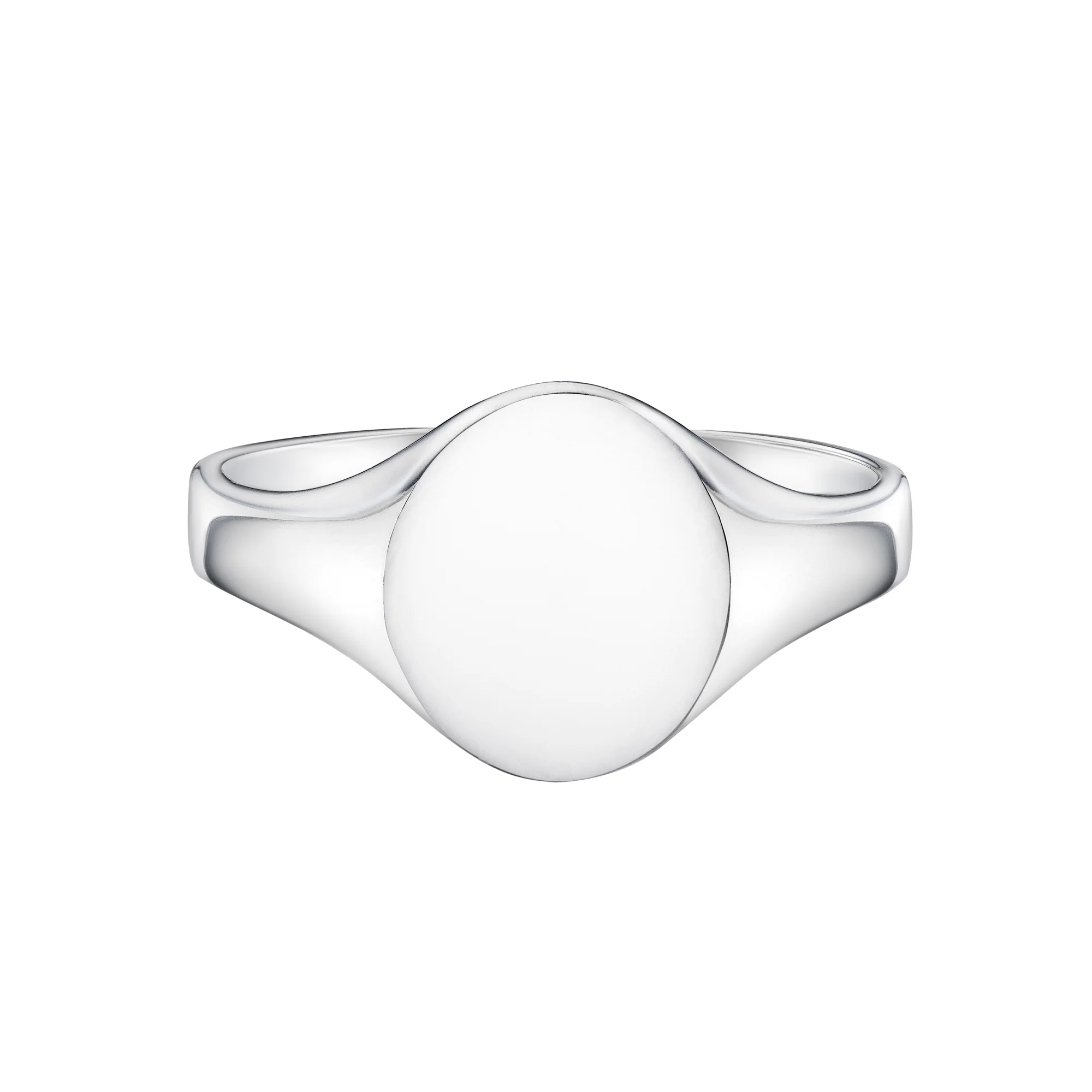 Medium Lightweight Oval Signet Ring | Ladies - Image 5