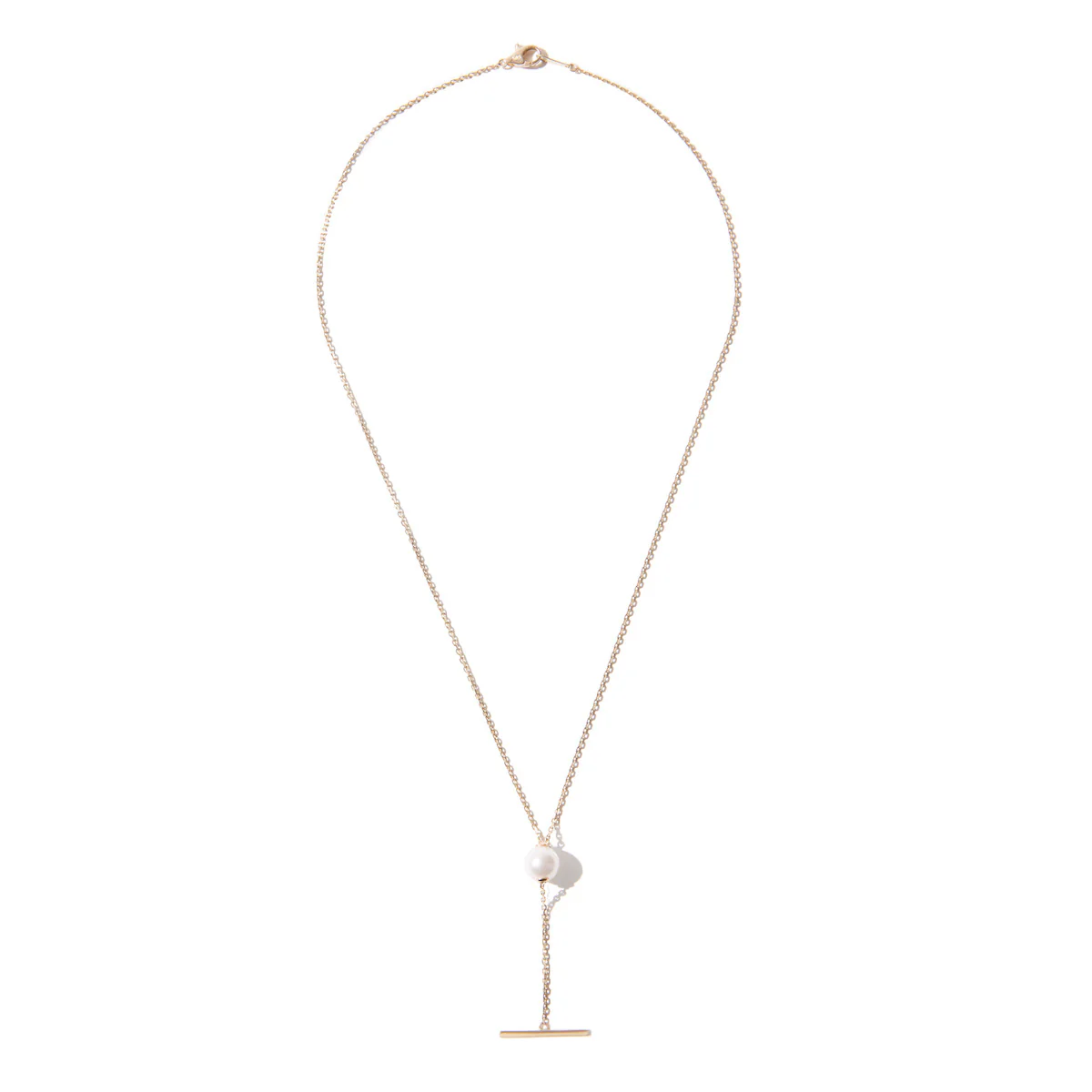 Mizuki Sea of Beauty Collection 7.5" Freshwater Pearl Slider Bar - 14K Yellow Gold