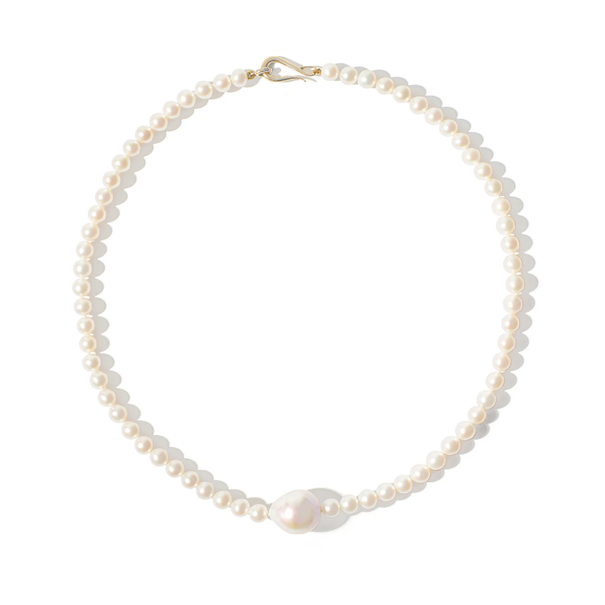 Mizuki Sea of Beauty Collection Freshwater Pearl Necklace | 14K Yellow Gold