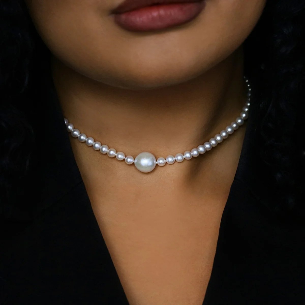 Mizuki Sea of Beauty Collection Freshwater Pearl Necklace | 14K Yellow Gold - Image 5