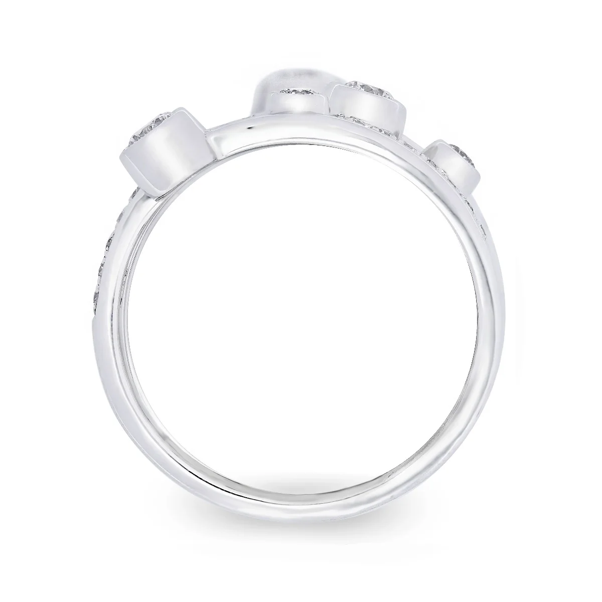 Everyday Diamonds Collection Diamond Drops White Gold Ring - Image 3