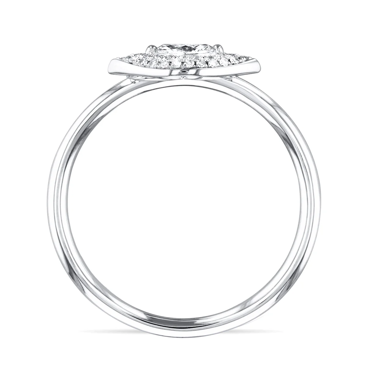 Everyday Diamonds Collection Diamond Evil Eye Ring | 14K White Gold - Image 4