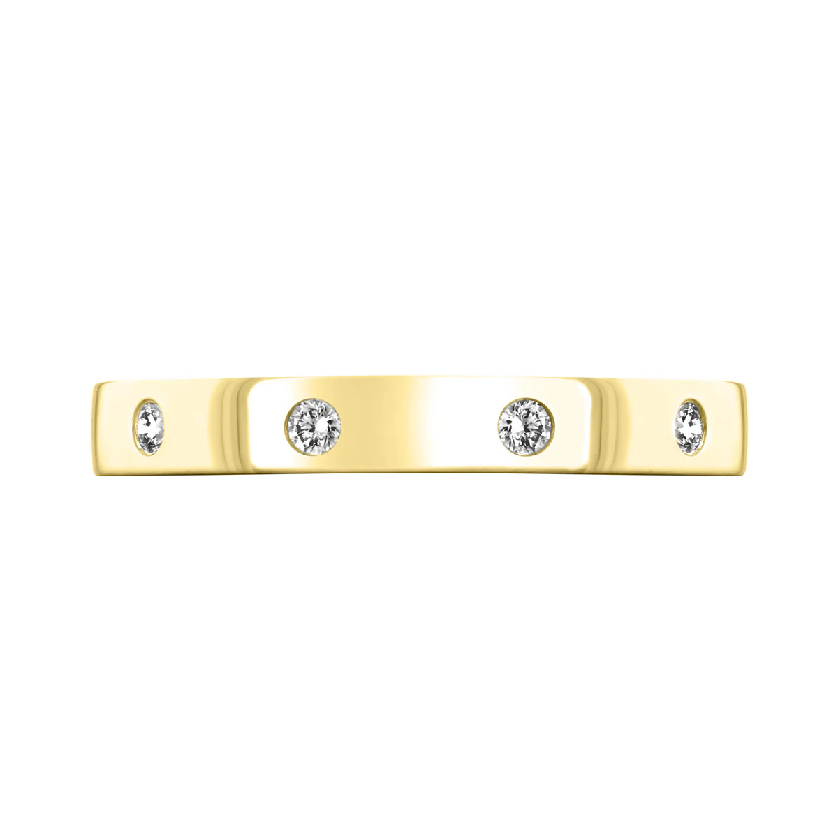 Everyday Diamonds Collection Inlay Diamond Ring | 14K Yellow Gold - Image 2