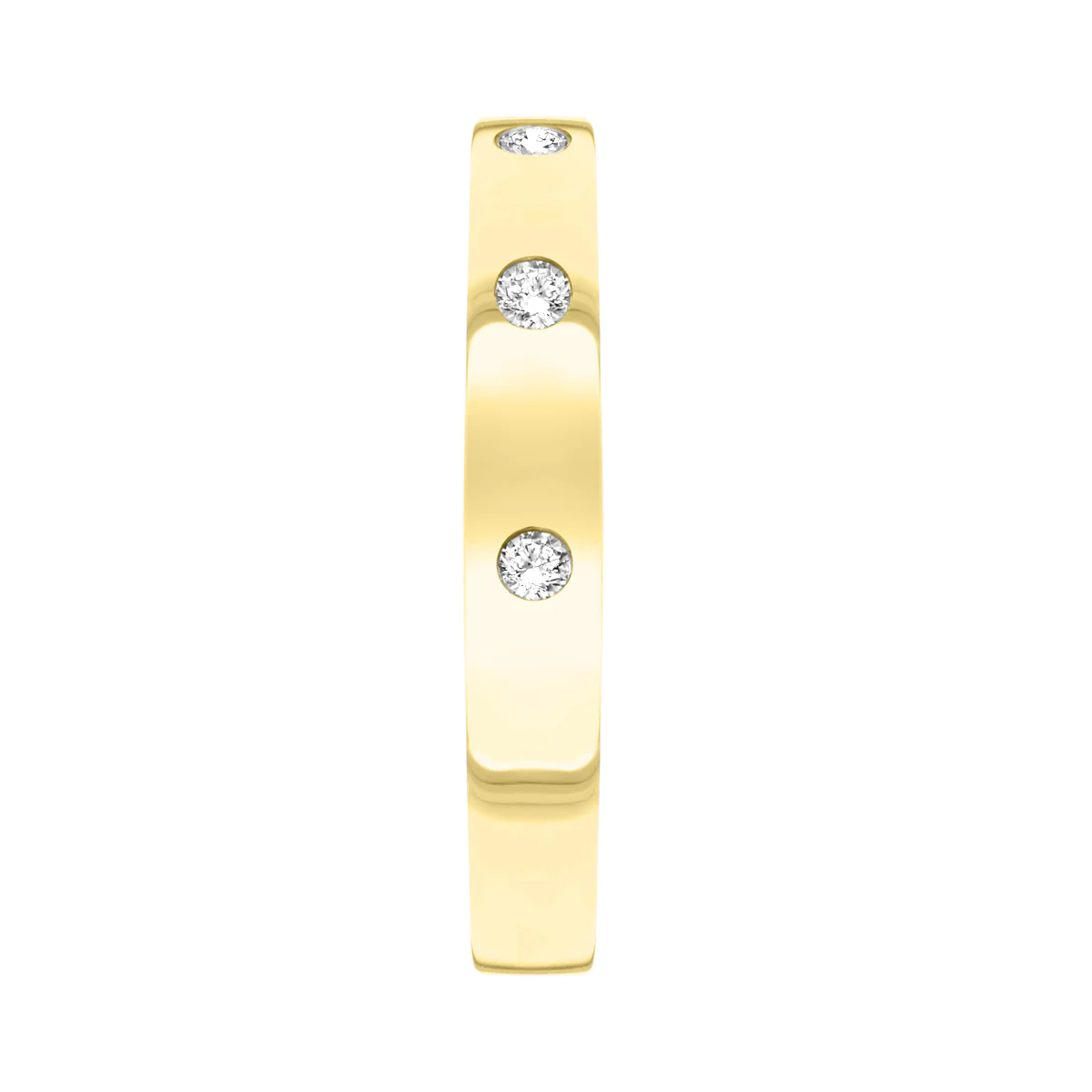 Everyday Diamonds Collection Inlay Diamond Ring | 14K Yellow Gold - Image 3