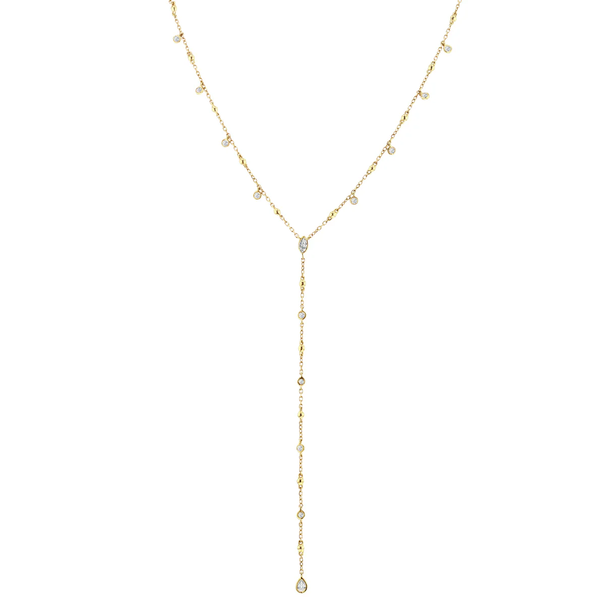 Everyday Diamonds Collection Multi-Cut Diamond Necklace | 9K Yellow Gold