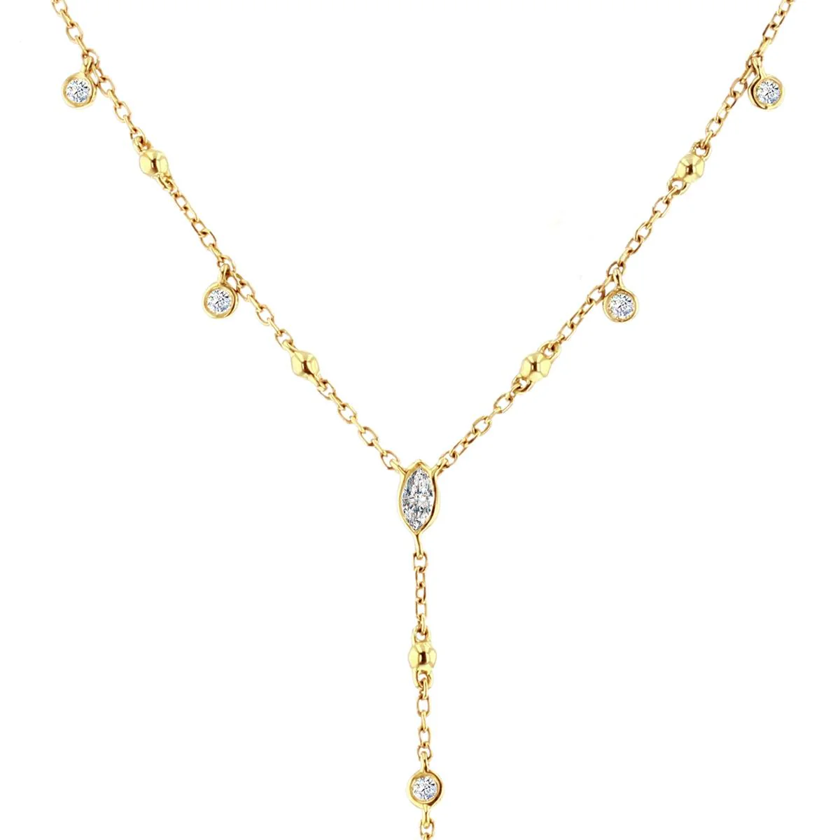 Everyday Diamonds Collection Multi-Cut Diamond Necklace | 9K Yellow Gold - Image 3