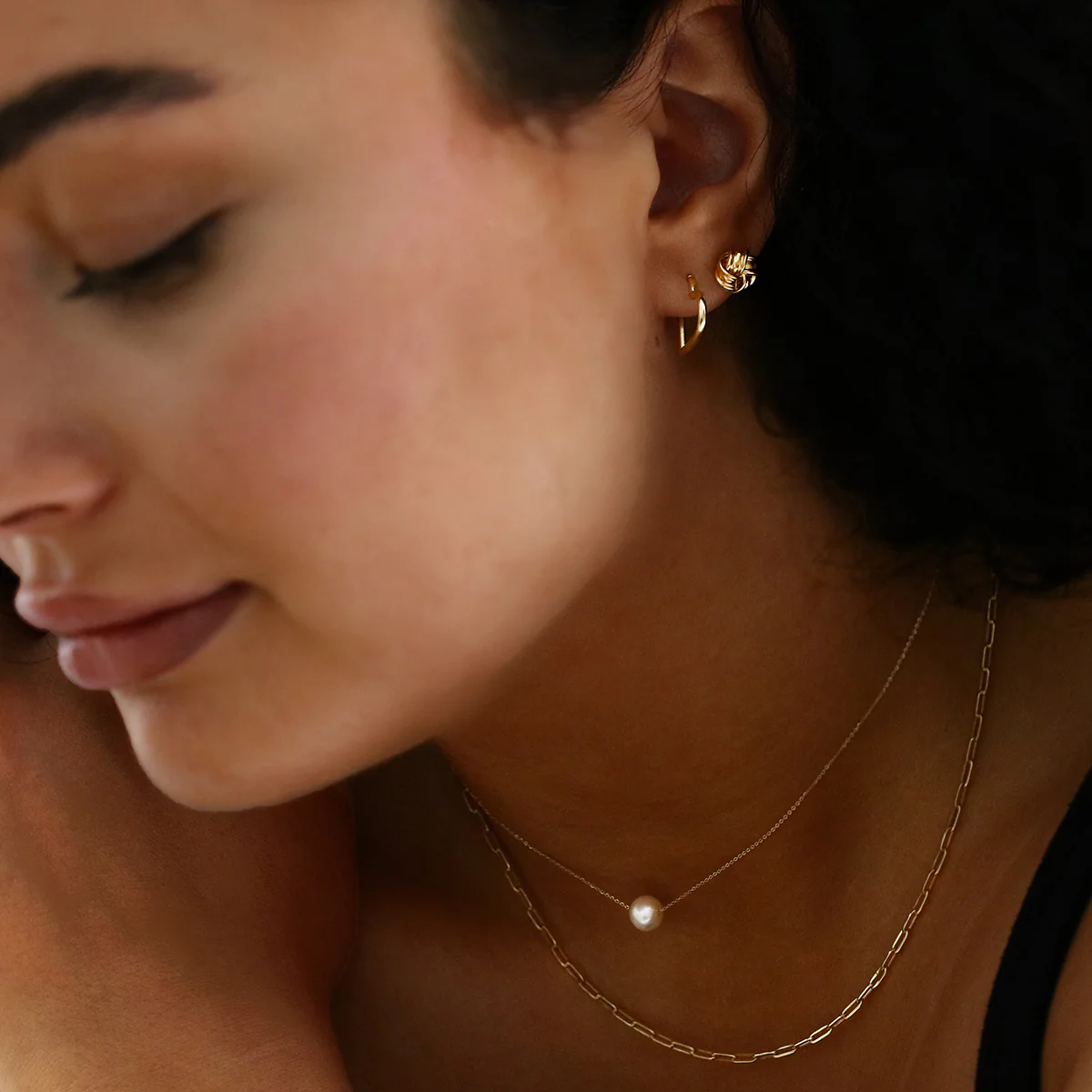 Open Heart Hoop Earrings | 9K Yellow Gold - Image 6
