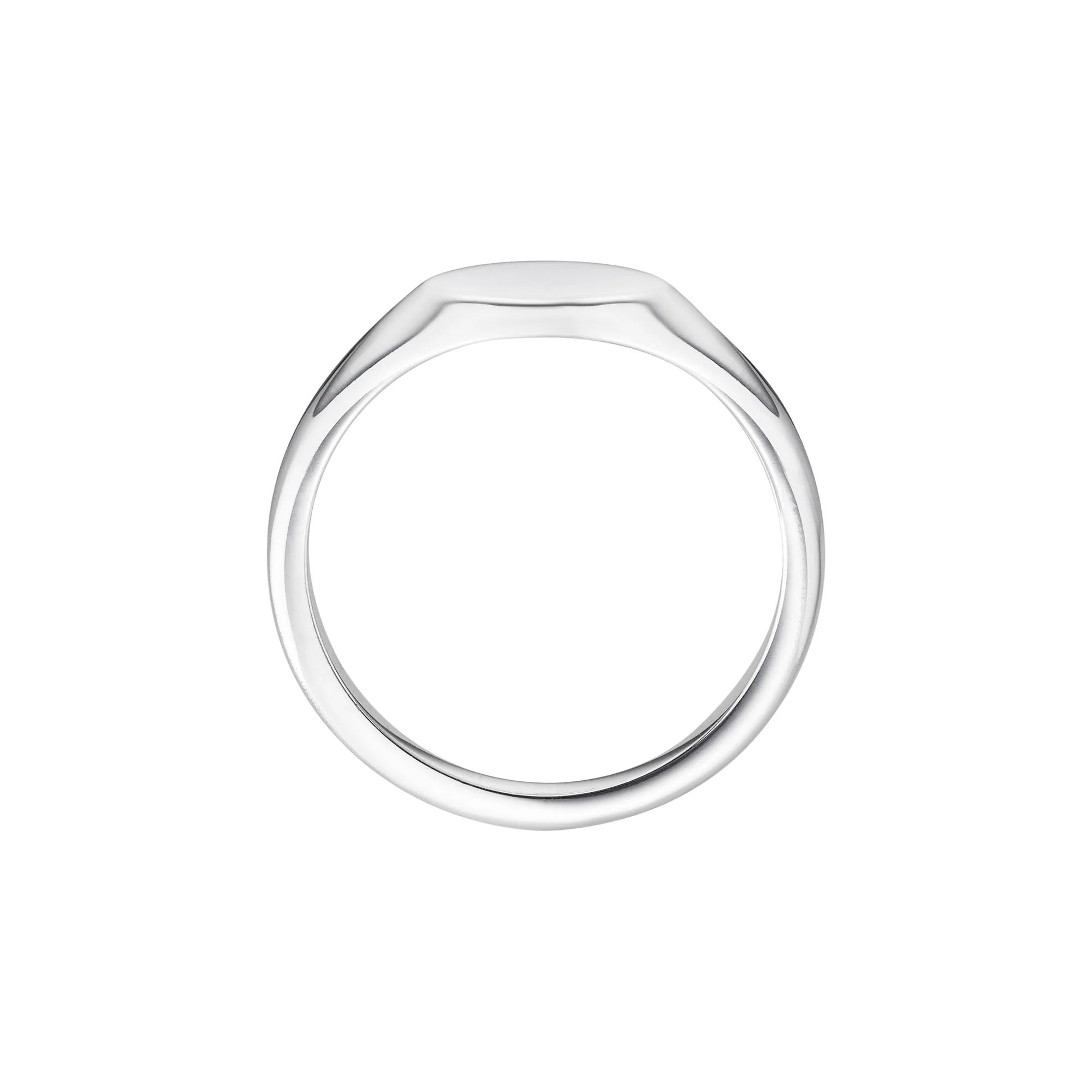 Classic Petite Oval Signet Ring | Gents - Image 8