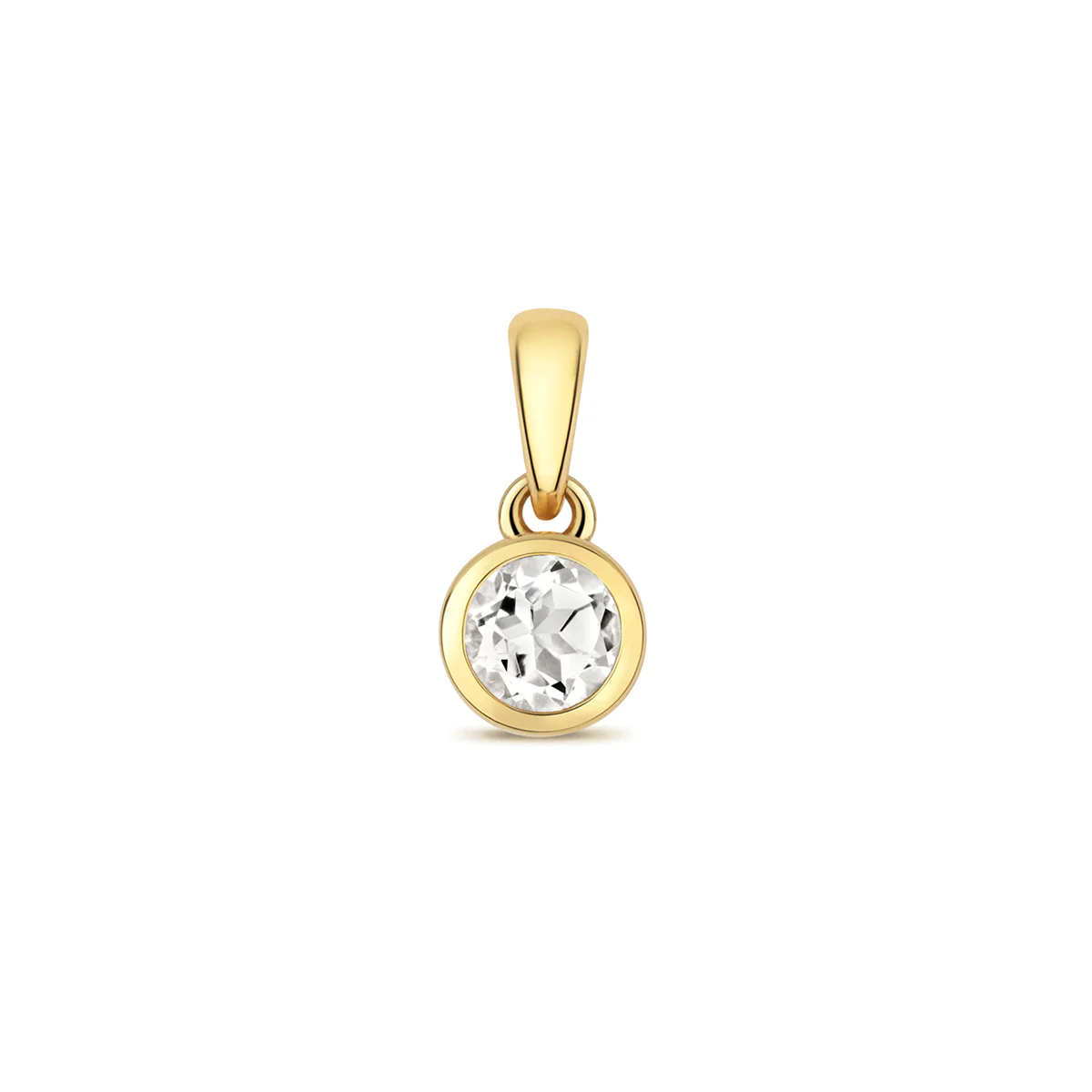 Personalised Diamond Letter and Birthstone Pendant | 9K Yellow Gold - Image 7