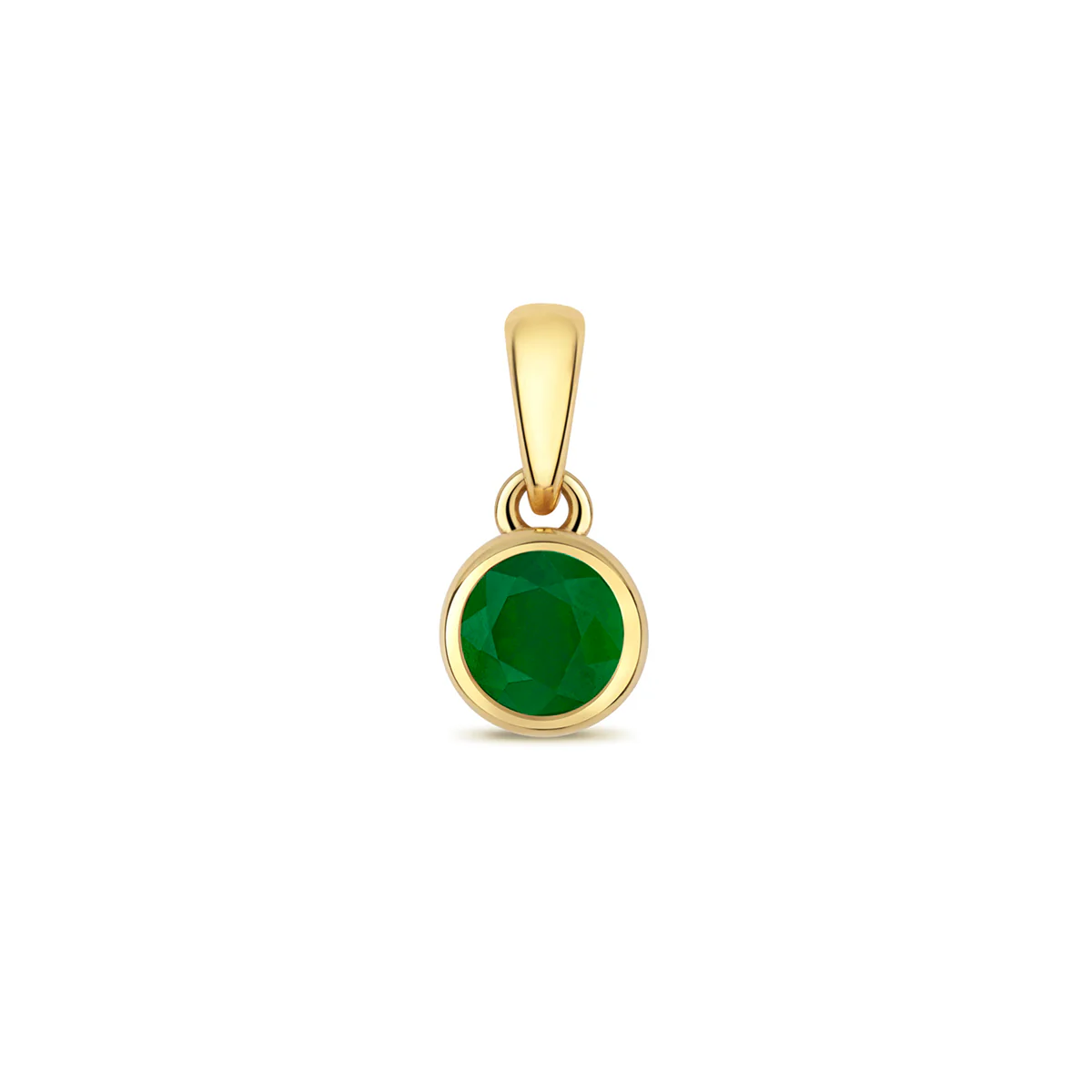 Personalised Diamond Letter and Birthstone Pendant | 9K Yellow Gold - Image 8
