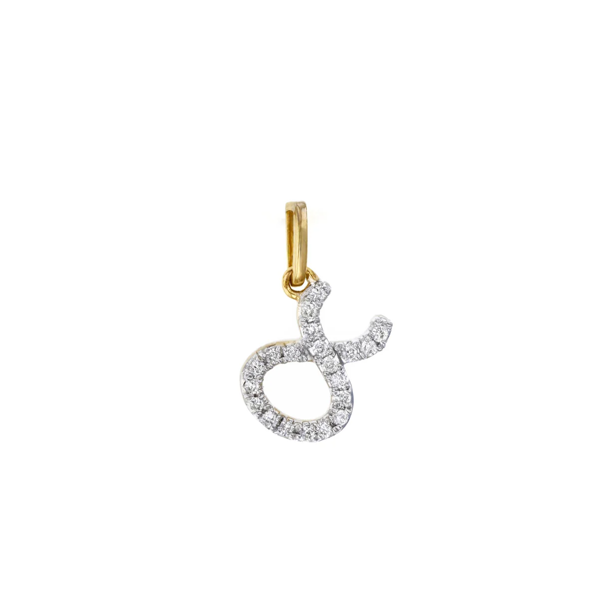 Personalised Diamond Zodiac Charm | 9K Yellow Gold - Image 2