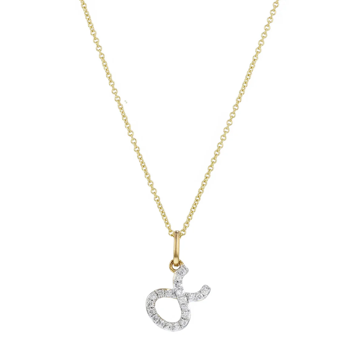 Personalised Diamond Zodiac Pendant | 9K Yellow Gold - Image 3