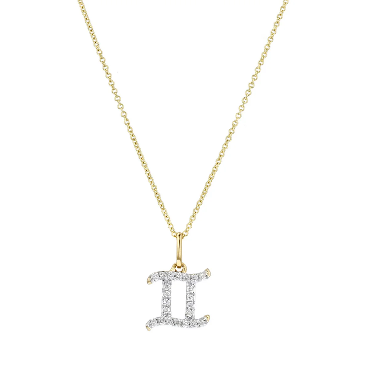 Personalised Diamond Zodiac Pendant | 9K Yellow Gold - Image 5
