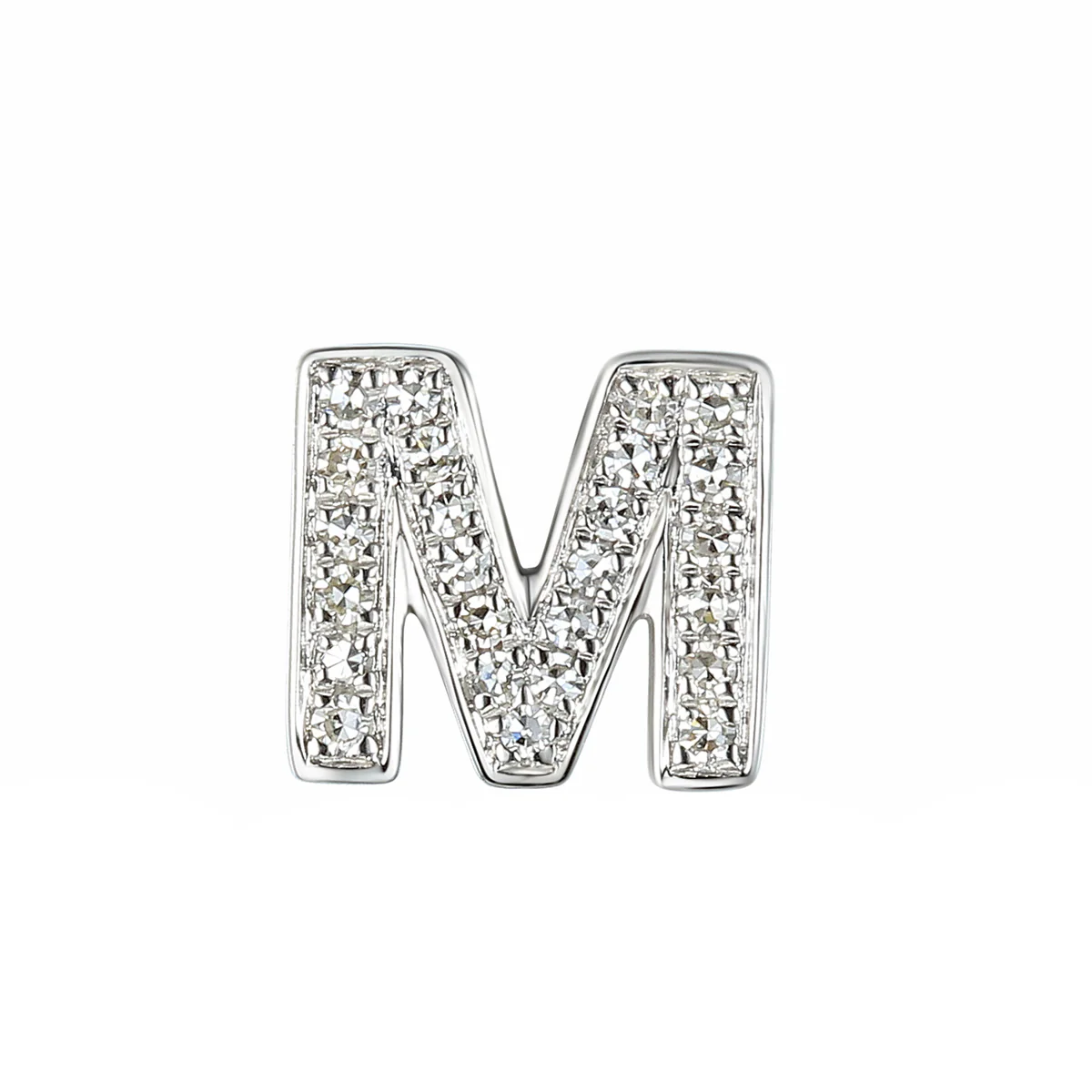 Personalised Luxury Diamond Double Letter Necklace | 9K White Gold - Image 13
