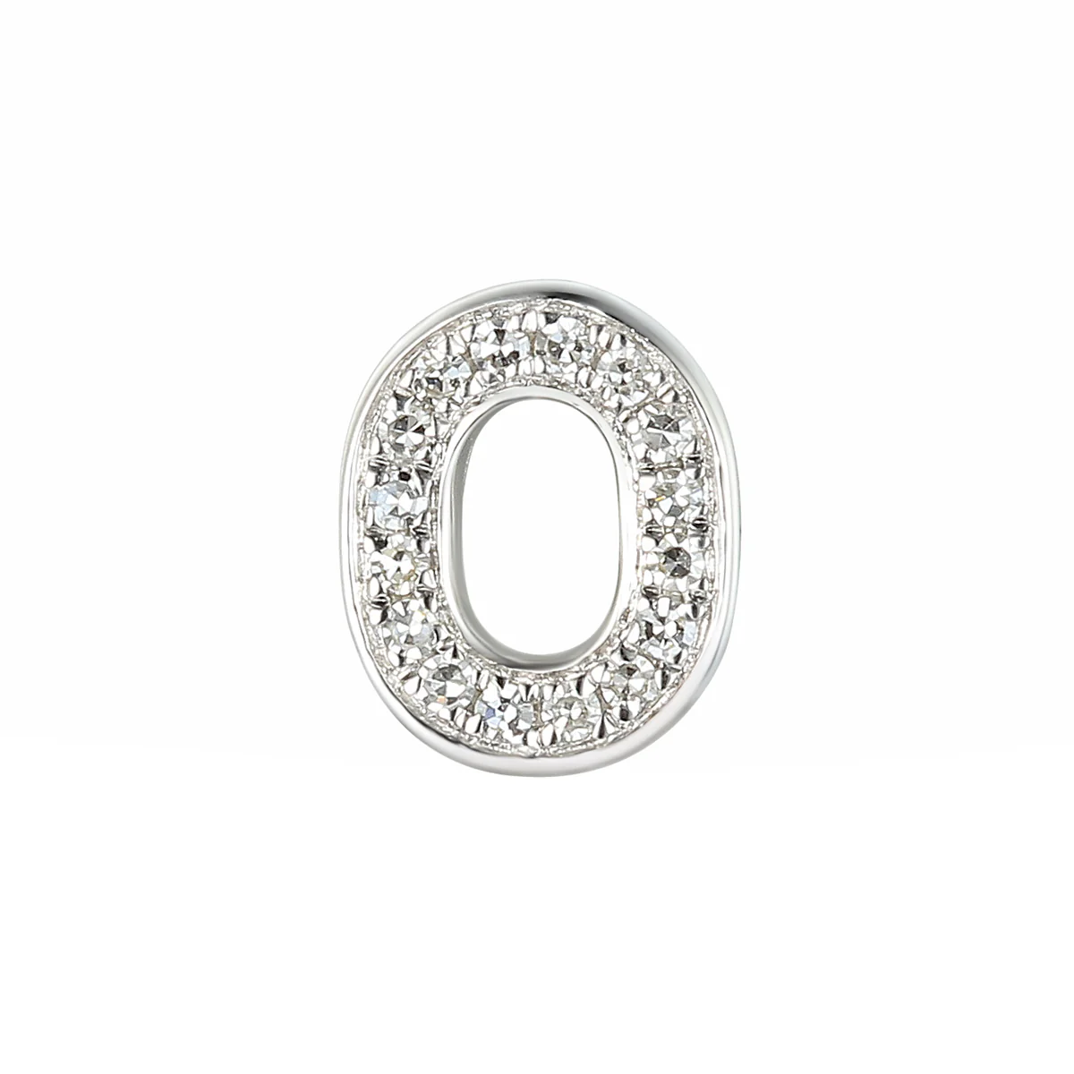 Personalised Luxury Diamond Double Letter Necklace | 9K White Gold - Image 15
